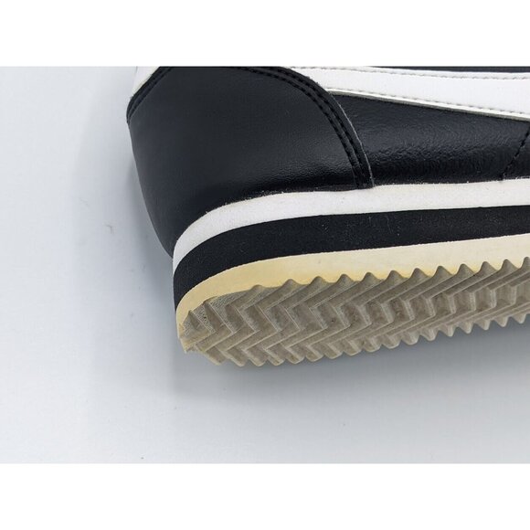 Nike Classic Cortez 807471-010 Black White Leather Sneaker Women's Size 9 US - Picture 9 of 9